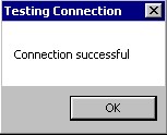Connection successful ODBC