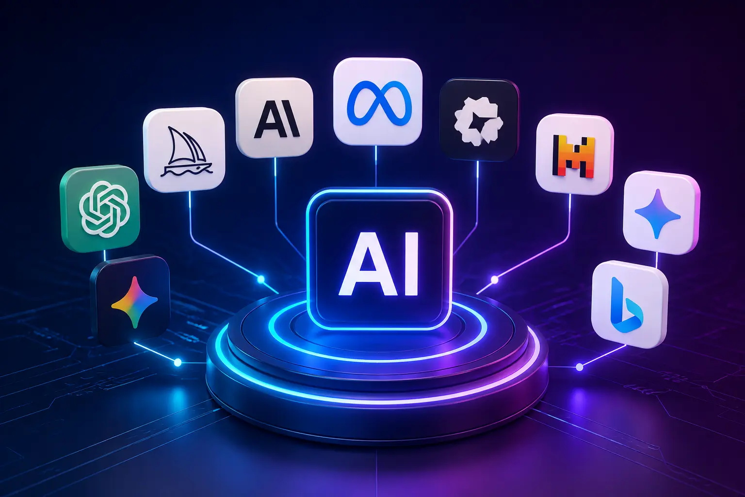Logos des modèles IA